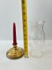 Brass and Glass Candle Holder - 3