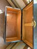 Carved Wood and Woven Trunk with Brass Hardware - 3