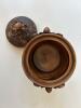 Carved Wooden Lidded Vessel with Cherub Motifs - 2