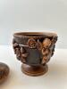 Carved Wooden Lidded Vessel with Cherub Motifs - 3