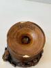 Carved Wooden Lidded Vessel with Cherub Motifs - 4