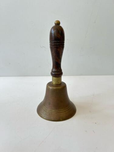 Brass Hand Bell with Wood Handle