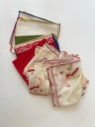 Assorted Vintage Linen Handkerchiefs
