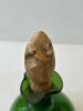 Green Glass Bottle with Wooden Stopper - 4