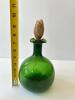 Green Glass Bottle with Wooden Stopper - 5