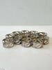 Twelve Mexican Sterling Silver Napkin Rings