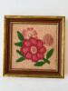 Framed Floral Needlepoint Art