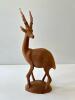 Hand Carved Wooden Antelope Figurine
