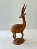 Hand Carved Wooden Antelope Figurine - 2