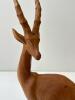 Hand Carved Wooden Antelope Figurine - 4