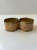 Mixed Metal and Wood Napkin Rings Lot - 2