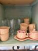 Peach Dinnerware and Goblet Lot, Savoir Vivre and Fiesta - 2