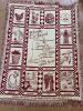 Two Maroon and White Reversible Throw Blankets, Rhode Island and Lion - 4