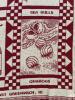 Two Maroon and White Reversible Throw Blankets, Rhode Island and Lion - 5