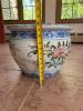 Large Blue and White Floral Ceramic Planter - 5