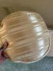 Three Ivory Satin Stripe Decorative Pillows - 2