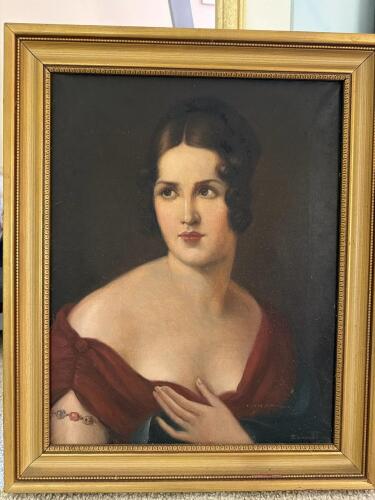 Reproduction Framed Art, "Paolina Bonaparte" by Salomon-Guillaume Counis
