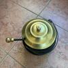 Cast Iron Hearth Pot with Brass-Tone Lid and Removable Insert - 2