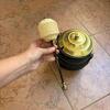 Cast Iron Hearth Pot with Brass-Tone Lid and Removable Insert - 5