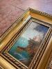 7" x 10.5" Pair of Italian Framed Landscape Paintings, Signed - 8