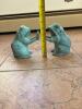 Pair of Cast Metal Frog Bookends - 6