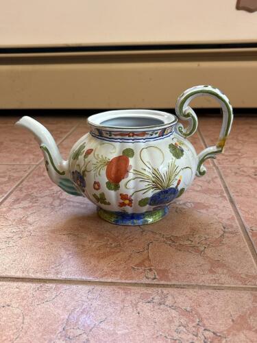 Floral Italian Ceramic Teapot