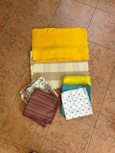 Assorted Cotton Cloth Napkins and Placemats Lot