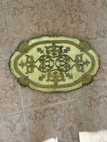 Lightweight Florentine Style Gilt Decorative Serving Tray