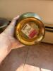 Pair of Brass Tone Metal Decorative Vases - 3