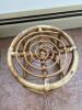 Pair of Woven Rattan Round Stools - 3