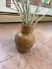 Ceramic Textured Vase with White Decorative Branches - 5