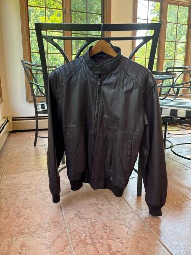 Stratojac Brown Genuine Leather Jacket - SIze 38