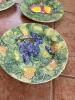 Set of Four Horchow Italian Majolica Style Fruit Wall Plates - 4