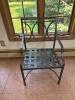 Wrought Iron Glass Top Table with Five Chairs - 10