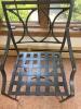 Wrought Iron Glass Top Table with Five Chairs - 11