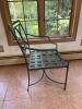 Wrought Iron Glass Top Table with Five Chairs - 13