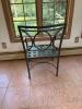 Wrought Iron Glass Top Table with Five Chairs - 14