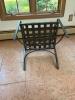 Wrought Iron Glass Top Table with Five Chairs - 15
