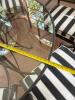 Wrought Iron Glass Top Table with Five Chairs - 18