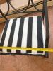 Wrought Iron Glass Top Table with Five Chairs - 20