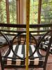 Wrought Iron Glass Top Table with Five Chairs - 21