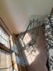 Glass Console Table with Wrought Iron Style Base - 2