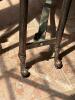 Glass Console Table with Wrought Iron Style Base - 5