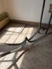 Glass Console Table with Wrought Iron Style Base - 7