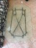 Glass Top Coffee Table with Wrought Iron Style Base - 3