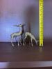 Pair of Brass Deer Figurines - 6