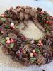 Pair of Decorative Pine Cone Wreaths - 3