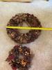 Pair of Decorative Pine Cone Wreaths - 6