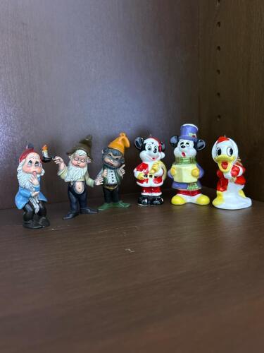 Vintage Disney and Dwarf Christmas Ornament Lot of Six