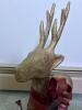 Paper Mache and Flocked Reindeer Figures - Set of Two - 6